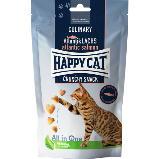 Happy Cat Crunchy Snack Atlantik Lachs - 70 g