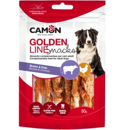 Camon Golden Line Snack Kaurolle Twist - Huhn und Rind