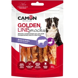 Camon Golden Line Snack Chew Roll Twist - Duck and Beef