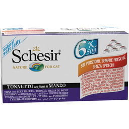 Schesir Multipack - Jelly 6x50g - Tonijn en rund