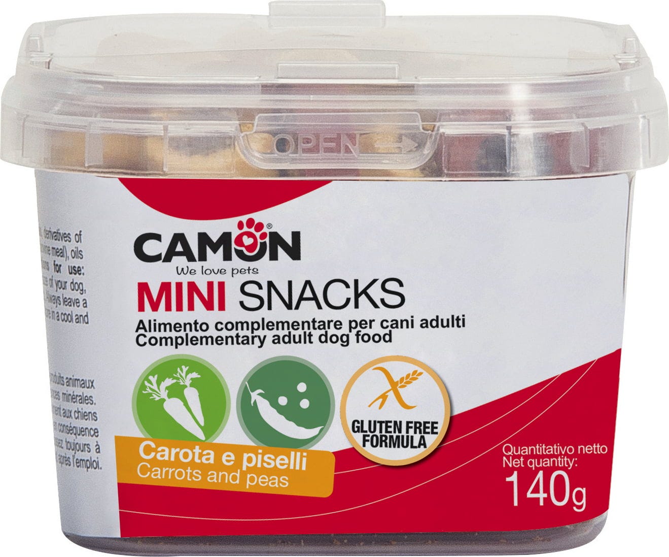 Camon Snackbox klein - Karotten udn Erbse (Vegan)