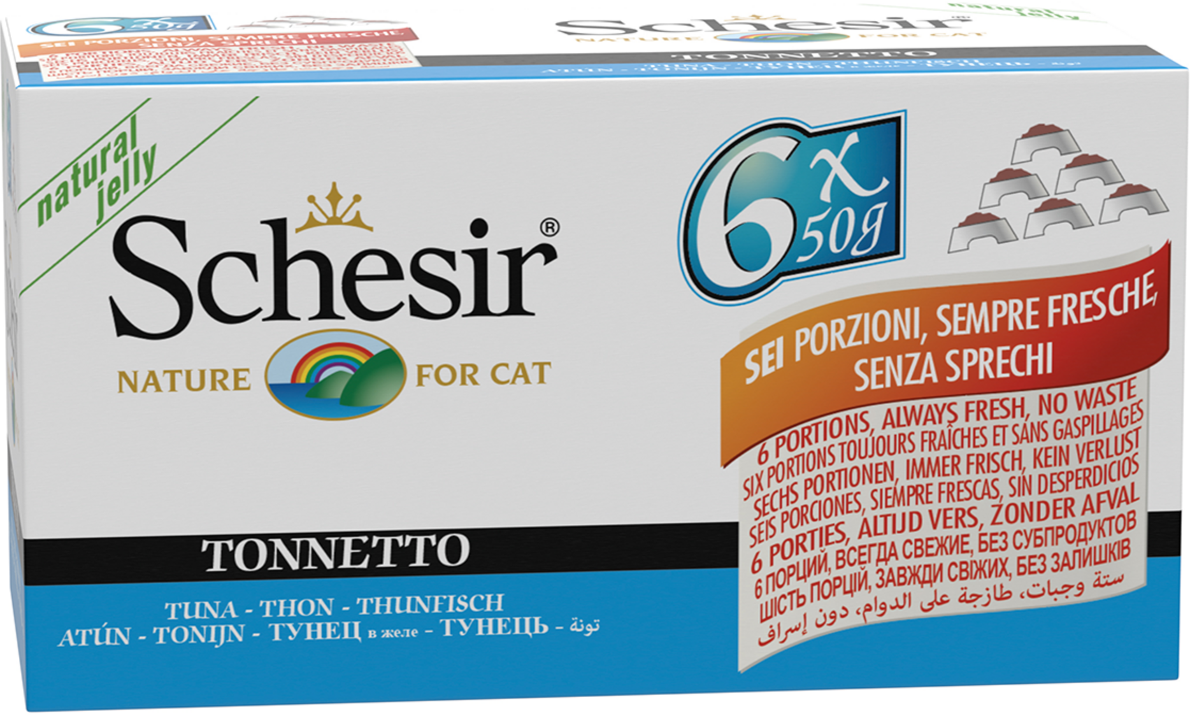 Schesir Multipack Jelly 6x50g - Thunfisch