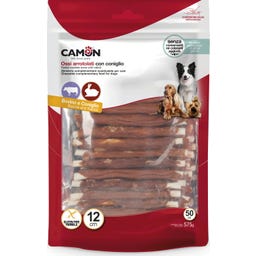 Camon Rundvlees Kauwrol met Konijn - 50 st. à 12 cm