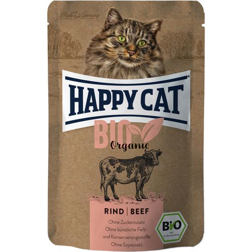Happy Cat Bio Rind Frischebeutel - 85 g