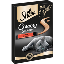 Sheba Creamy Snacks mit Rind 4x12g