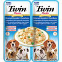 Dog Twin Packs 2x40 g, Huhn mit Gemüse und Käse in Hühnerbrühe (80 g)