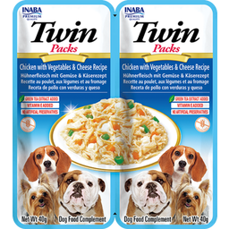 Churu Dog Twin Packs 2x40 g - Huhn mit Gemüse und Käse in Hühnerbrühe