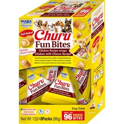 Churu Dog Fun Bites 8 x 12g - Hühnchen Wraps mit Käse