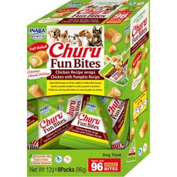 Churu Dog Fun Bites 8 x 12g - Hühnchen Wraps mit Kürbis