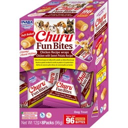 Churu Dog Fun Bites 8 x 12g - Hühnchen Wraps mit Süßkartoffel