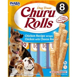 Churu Rolls 8x12 g - Hühnchen Wraps mit Käse