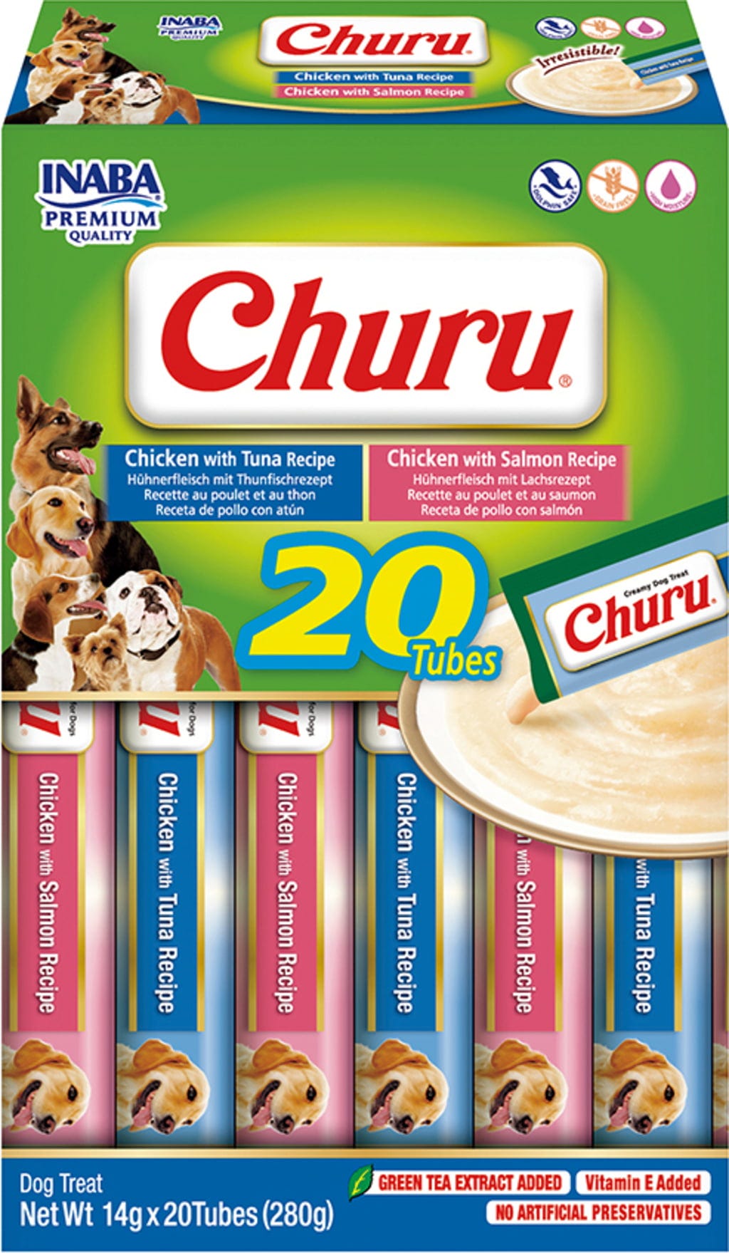 Churu Schleck Snack 20 x 14g - Huhn mit Meeresfrüchte