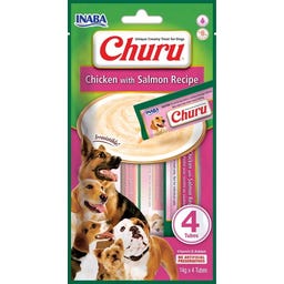 Churu Snack Cremoso per Cani 4x14 g - Pollo con salmone