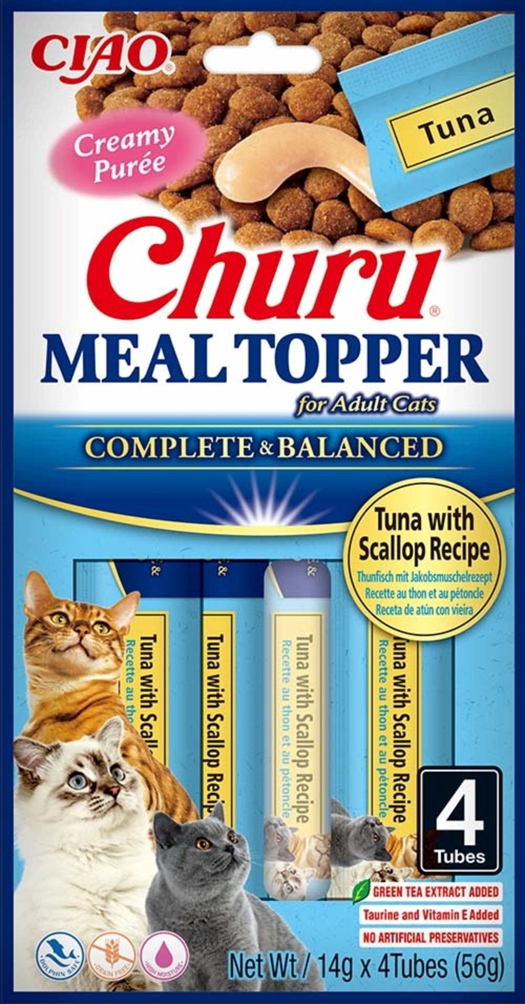 Churu Meal Topper 4 x 14g - Thunfisch mit Jakobsmuschel