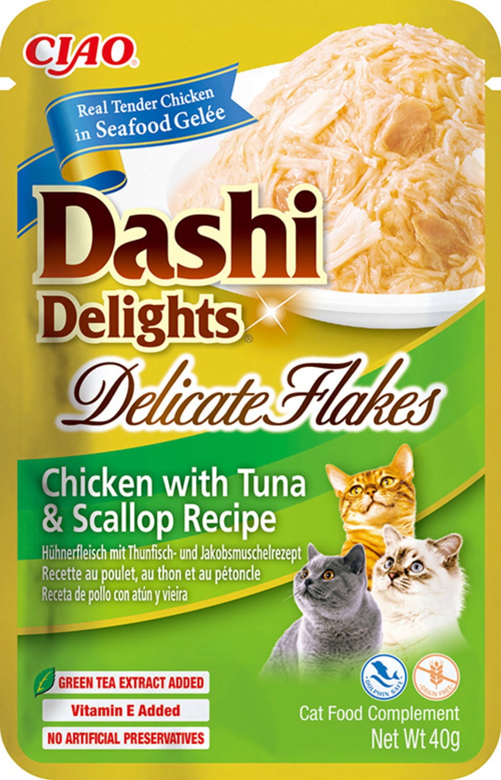 Churu Dashi Delights Delicate Flakes - Huhn mit Thunfisch und Jakobsmuschel