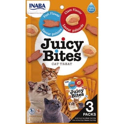 Churu Juicy Bites 3 x 11,3g - Fisch- und Muschelgeschmack