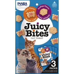 Churu Mačji priboljški Juicy Bites, 3 x 11,3 g - Okus pokrovač in rakcev