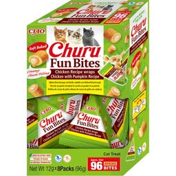 Churu Fun Bites 8x12 g - Csirke wrapek tökkel