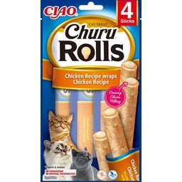 Churu Rolls per Gatti 4x10 g - Wrap di pollo