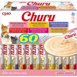 Churu Schleck Snack 60x14g Box - Thunfisch Variationen