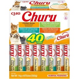 Churu Mixbox - Snack Cremoso per Gatti 40x14 g - Varietà di pollo