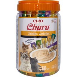 Churu Mixbox Schleck Snack 50x14g - Huhn Variationen