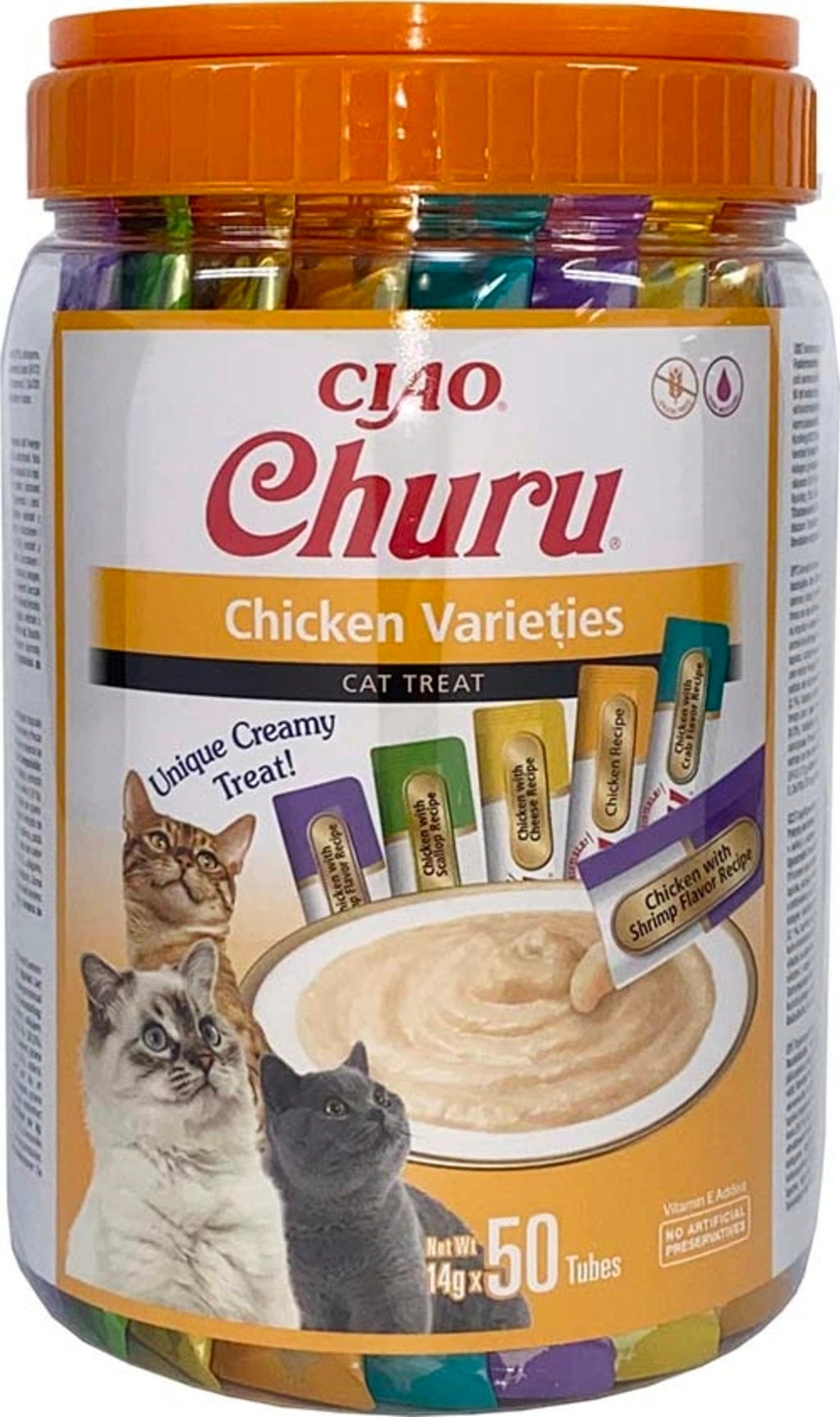 Churu Mixbox Schleck Snack 50x14g - Huhn Variationen