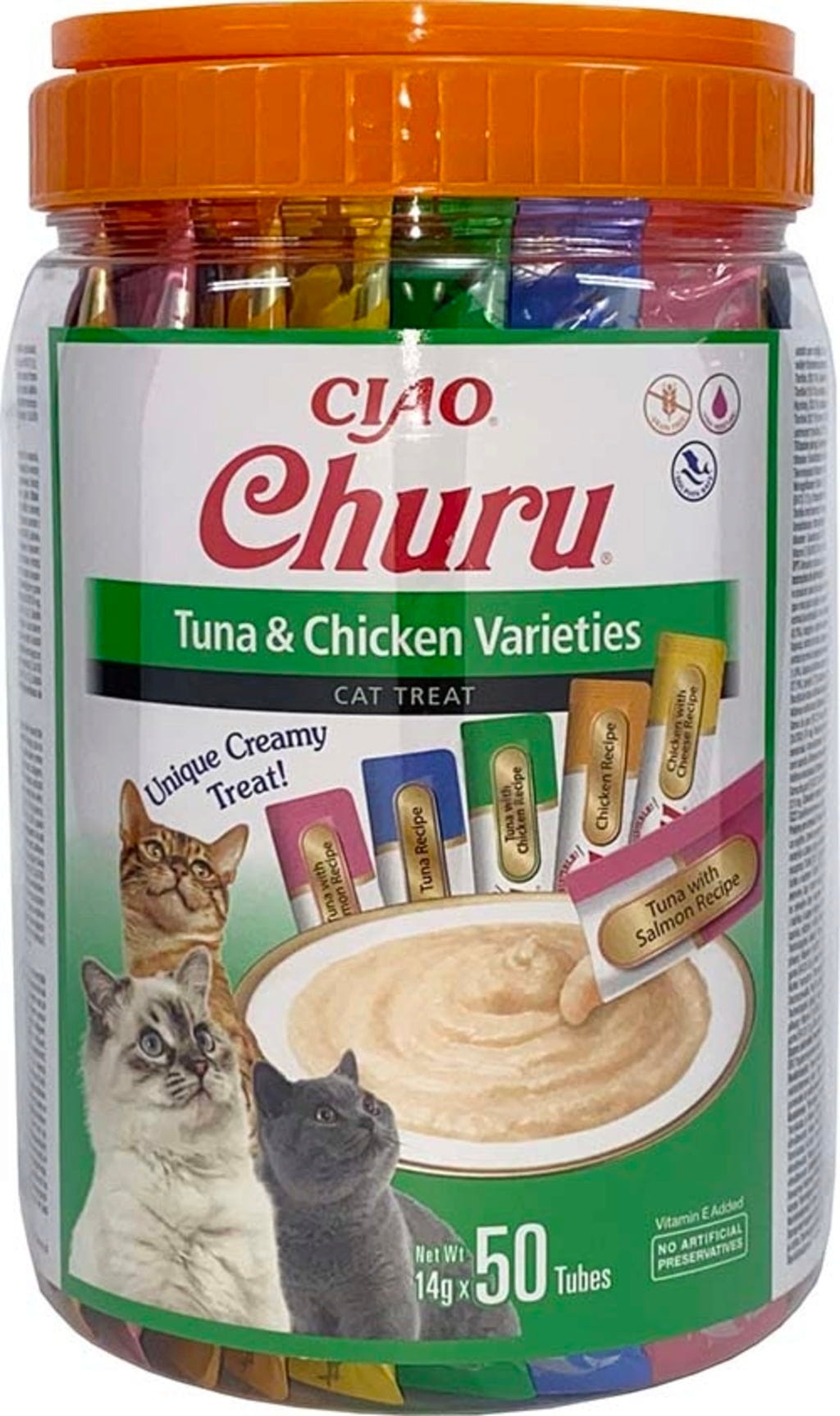 Churu Mixbox Schleck Snack 50x14g - Thunfisch & Huhn Varationen