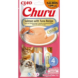 Churu Schleck Snack Lachs 4x14g - mit Thunfisch