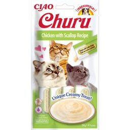 Churu Schleck Snack Huhn 4x14 g - mit Jakobsmuschel