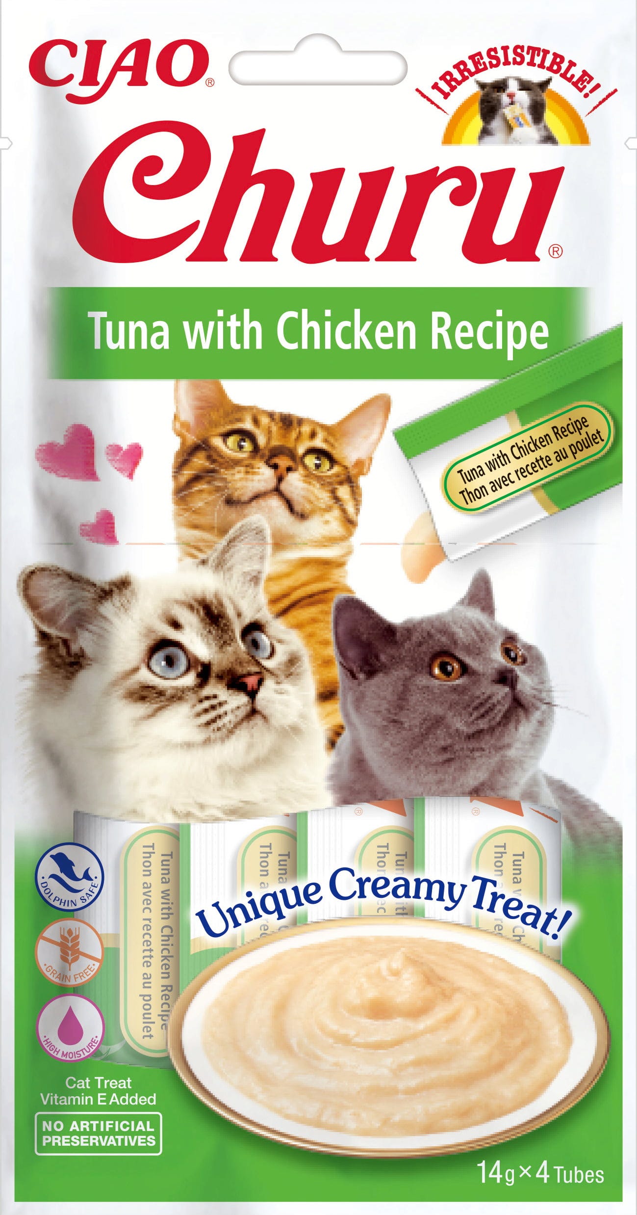 Churu Schleck Snack Thunfisch 4x14 g - mit Huhn