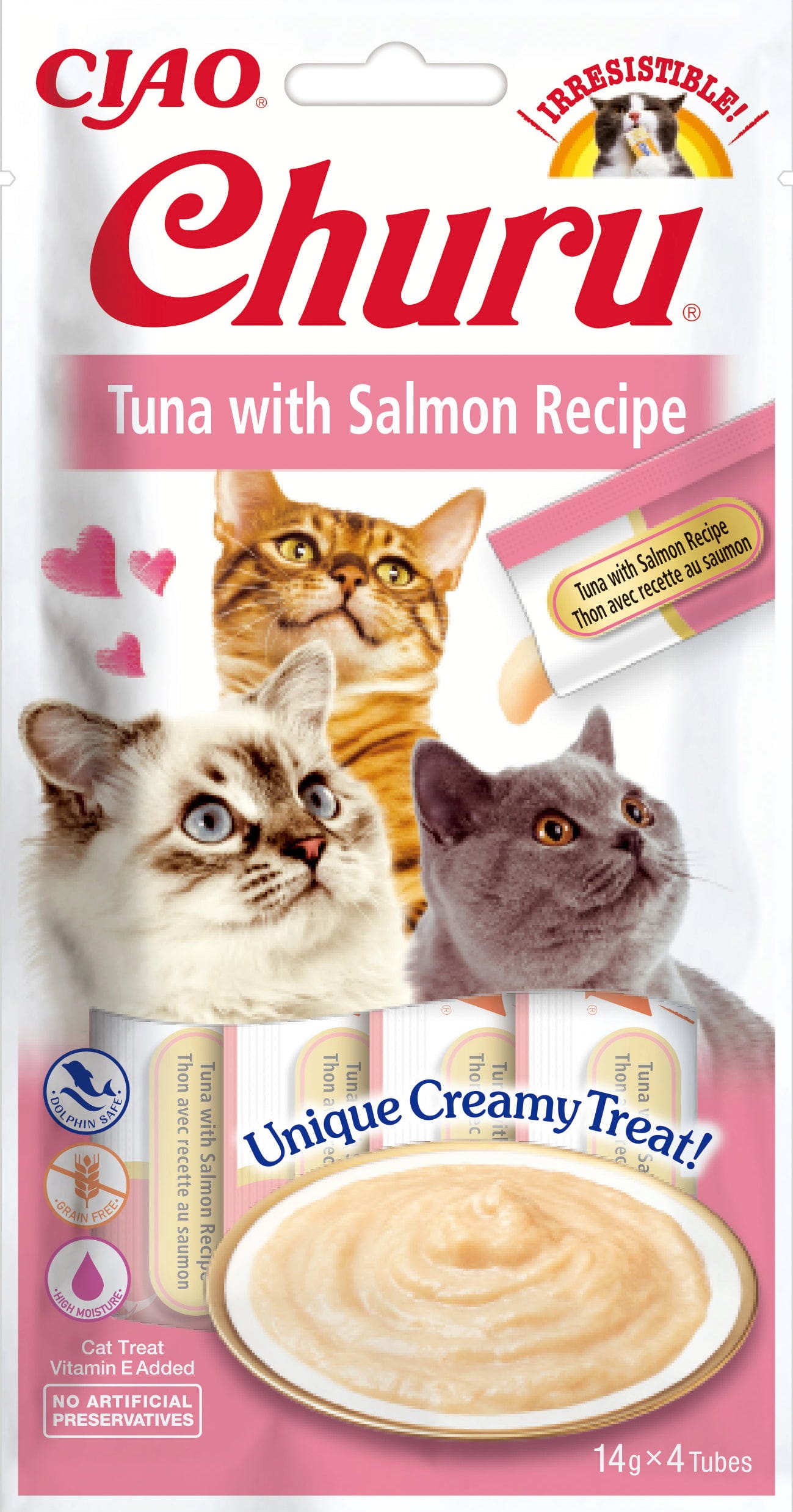 Churu Schleck Snack Thunfisch 4x14 g - mit Lachs
