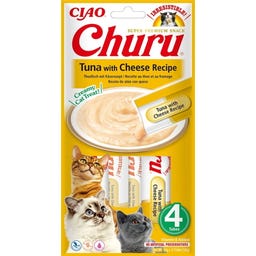 Churu Schleck  Tonijn Snack 4x14 g - met kaas