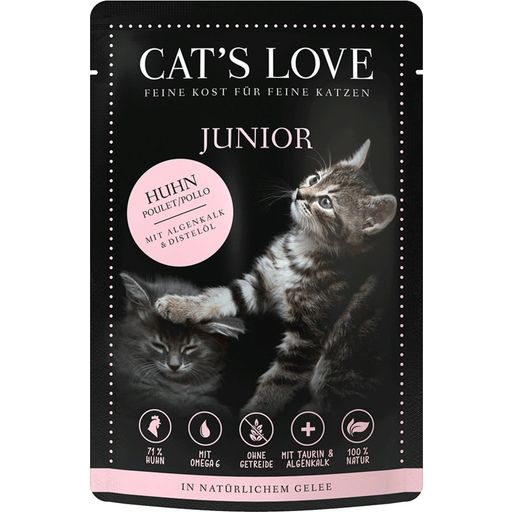 CAT's LOVE Katzen Nassfutter "Junior Huhn Pur" - 85 g