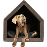 Lamoha Hundehaus dunkelgrau