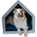 Lamoha Hundehaus hellgrau S