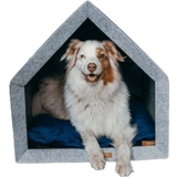 Lamoha Hundehaus hellgrau S
