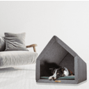 Lamoha Hundehaus hellgrau S