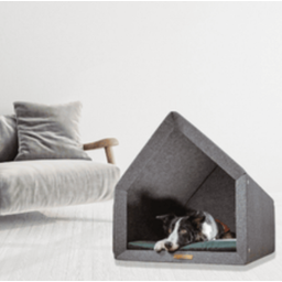 Lamoha Hundehaus hellgrau S