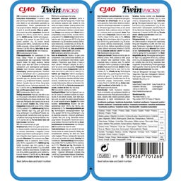 Churu Twin Packs 2 x 40g - Thon avec noix de Saint-Jacques