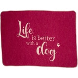 Odeja za hišne ljubljenčke, majhna - Life is better with a dog