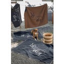 Haustierdecke, groß - Life is better with a dog - ruggine