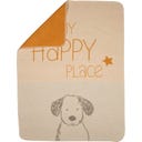 David Fussenegger Haustierdecke Hund - my happy place - rohweiß