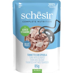 Schesir Maaltijdzakje 85g - Tonijn en zeewolf