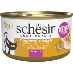 Schesir Filets in Brühe - Thunfisch und Hühnerfilet
