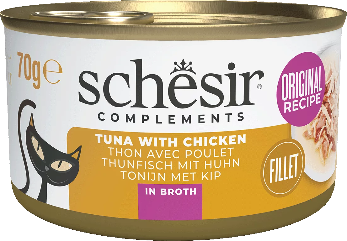 Schesir Filets in Brühe - Thunfisch und Hühnerfilet