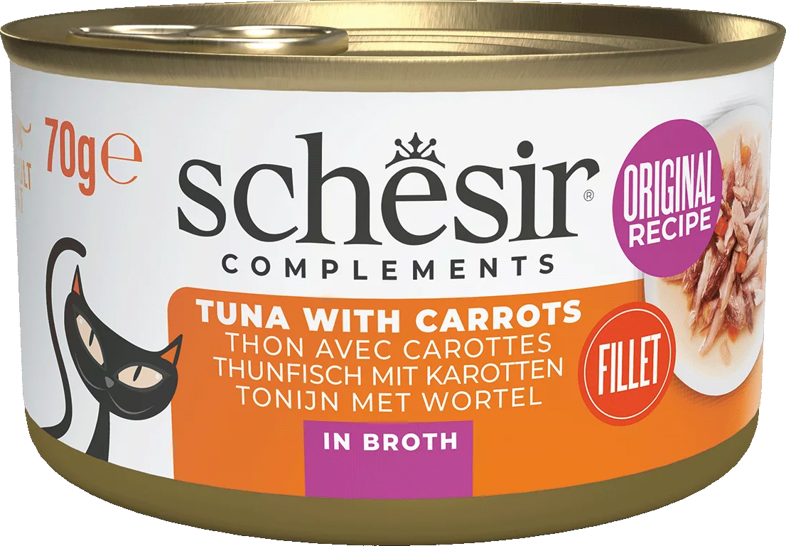 Schesir Filets in Brühe - Thunfisch und Karotte