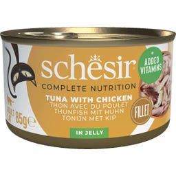 Schesir Boîte Gelée 85 g - Thon et poulet
