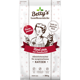 Betty's Landhausküche Cibo Secco per Gatti - Manzo Puro - 300 g