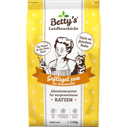 Betty's Landhausküche Cibo Secco per Gatti - Pollame Puro - 1,40 kg